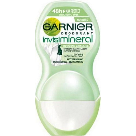 Garnier Invisi Mineral Max Protect Ball Antitranspirant Deodorant Roll-On für Frauen 50 ml