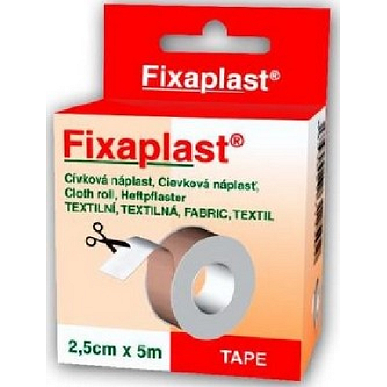 Fixaplast 2,5 cm x 5 m Stoffaufroller