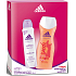 Adidas Soften Antitranspirant Deodorant Spray für Frauen 150 ml + Happy Duschgel 250 ml, Kosmetikset