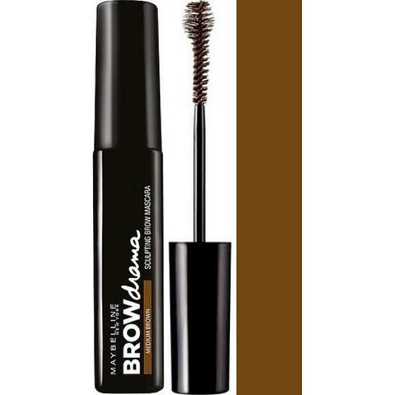 Maybelline Brow Drama Sculpting Brow Augenbrauen Wimperntusche Mittelbraun 7,6 ml