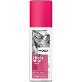 Mexx Life Is Now for Her parfümiertes Deo-Glas 75 ml