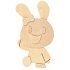 Holzkunstwerk für 3D-Malerei Hase 13 cm