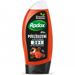 Radox Men Encouragement Koffein & Guarana 2in1 Duschgel und Shampoo für Männer 250 ml