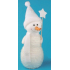 Weißer Schneemann stehend 23 cm Nr.1