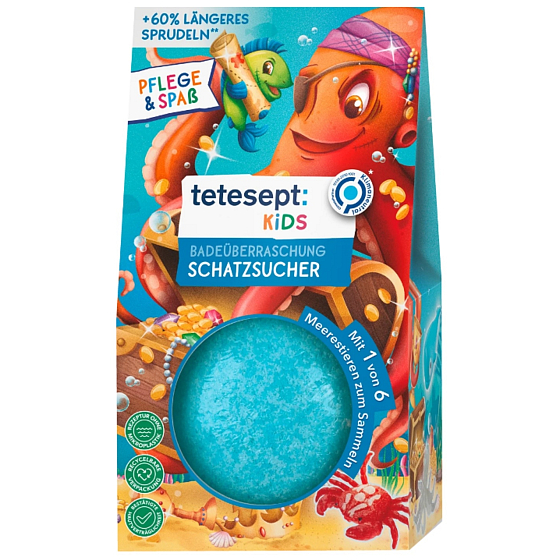 Tetesept Schatzsucher Badekugel für Kinder 183 g