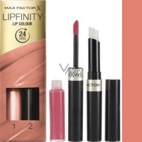 Max Factor Lipfinity Lipstick und Gloss 006 Zart immer 2,3 ml und 1,9 g
