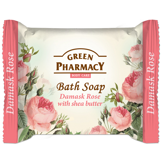 Grüne Apotheke Damaskus Rose und Sheabutter Toilettenseife 100 g