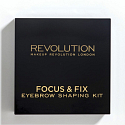 Makeup Revolution Focus & Fix Brow Kit Augenbraueneinstellung Mittel Dunkel 5,8 g