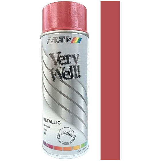Motip Very Well Metallic 918582 roter Metallic-Acryl-Lack 400 ml