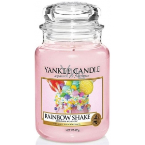 Yankee Candle Rainbow Shake - Duftkerze mit Regenbogencocktail Klassisches großes Glas 625 g Ostern 2019