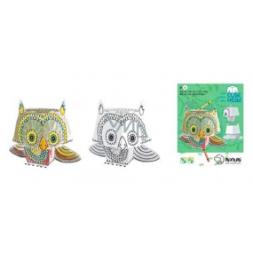 Monumi 3D Owl zum Malen von 16,5 cm, für Kinder ab 5 Jahren