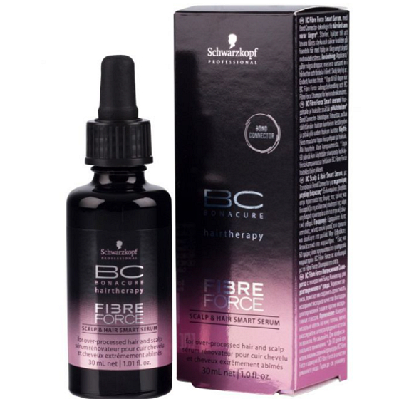 Schwarzkopf Professional BC Bonacure Fibre Force Kopfhaut & Haar Smart Serum zur Erneuerung von Kopfhaut und geschädigtem Haar 30 ml