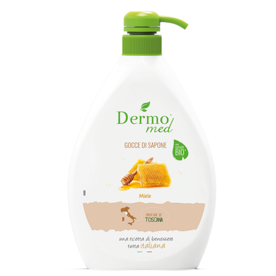 Dermomed Bio Med Toscana Duschgel mit Spender für natürliche Extrakte 1 l