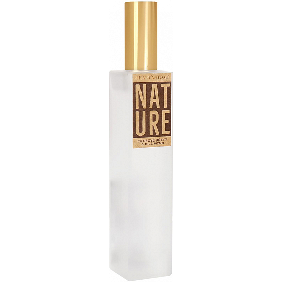 Heart & Home Nature Lufterfrischer Spray aus Zedernholz und weißem Moschus 100 ml