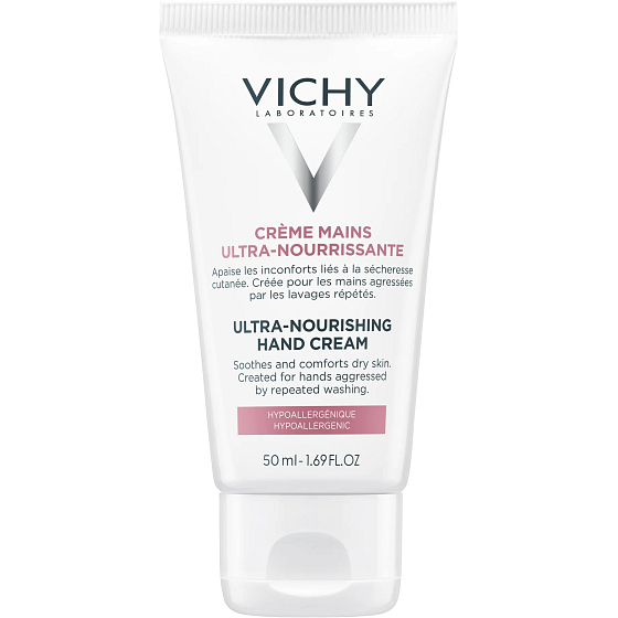 Vichy Ultra-nourishing Hand Cream stark nährende Handcreme für trockene und empfindliche Haut 50 ml