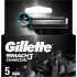 Gillette Mach3 Charcoal Ersatzklingen 5 Stück, für Männer