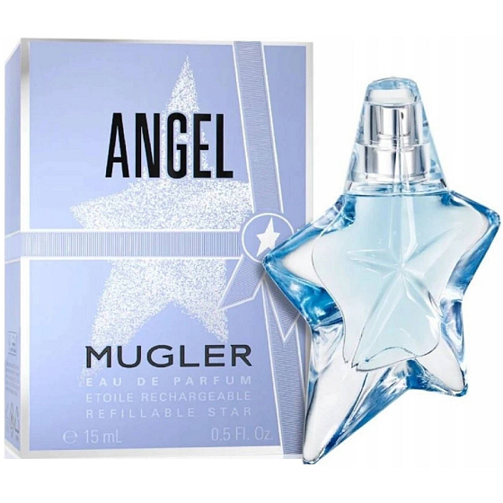 Thierry Mugler Angel parfémovaná voda pro ženy 15 ml, plnitelný flakon s ikonickou gurmánskou vůní