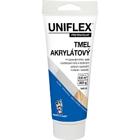 Uniflex Acrylat-Spachtel für Trockenbau, Mauerwerk und Holz, Tube, 300 g