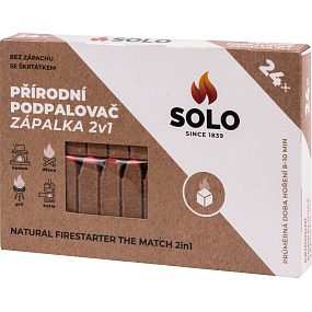 Solo Naturanzünder Zündholz 2in1, 24 Anzünder Solo Naturanzünder Zündholz 2in1, 24 Anzünder