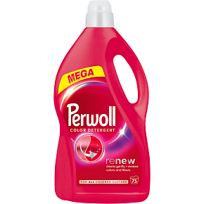 Perwoll Waschmittel Gel Mega Renew Color 75 Wäschen, 3750 ml