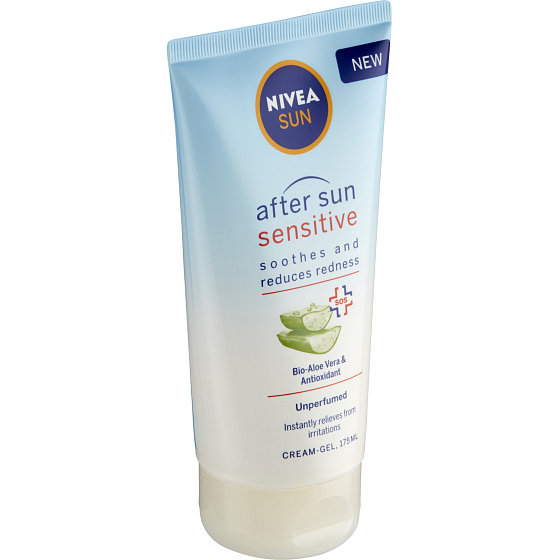 Nivea Sun After Sun Sensitiv beruhigende Gel-Creme nach dem Sonnenbaden, 175 ml