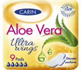 Carin Ultra Wings Aloe Vera Einlagen mit Flügeln, 9 Stück
