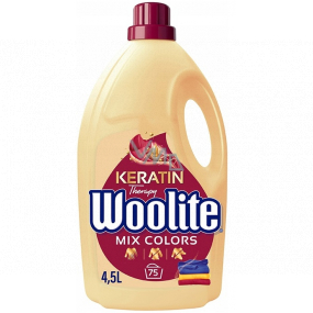Woolite Keratin Therapy Mix Colors Waschgel für farbige Kleidung mit Keratin 75 Dosen 4,5 l