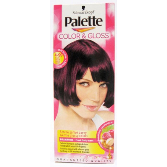 Schwarzkopf Palette Farbe & Glanz Haarfarbe 4 - 99 Reife Kirsche