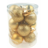 Kolben Mini Gold Mischung von Oberflächen zum Aufhängen von 2,5 cm in einem Zylinder von 12 Stück