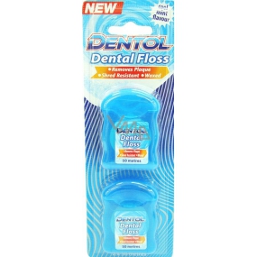 Dentol Zahnseide Cool Mint Dental Waxed Thread 2 x 50 Meter