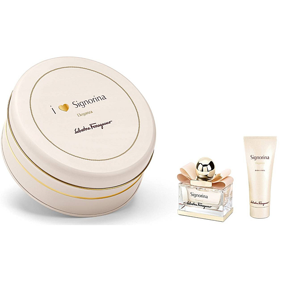 Salvatore Ferragamo Signorina Eleganza parfümiertes Wasser für Frauen 30 ml + Körperlotion 50 ml, Geschenkset