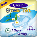 Carin Ultra Wings Green Tea Damenbinden 9 Stück