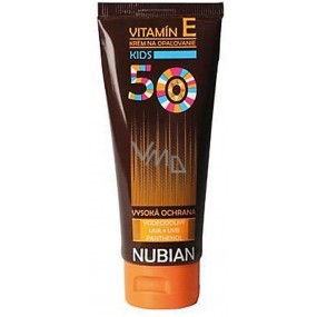 Nubian F50 Vitamin E Wasserdichter Sonnenschutz für Kinder 100 g Tube