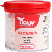 Fan Süßstoffe, Saccharin, Alternativsüßstoff, 800 Tabletten, 50 g