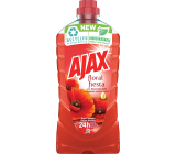 Ajax na podlahy a povrchy Floral Fiesta Rote Blumen universeller Reiniger, Mohn, 1 l