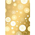 Ditipo Geschenkpapier 70 x 500 cm Weihnachtsgold Sterne 2033913