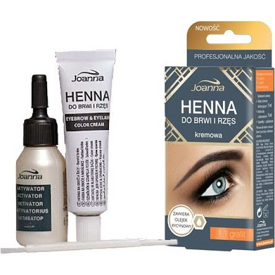 Joanna Henna Augenbrauen- und Wimpernfarbe Graphit 15 ml