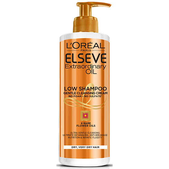 Loreal Paris Elseve Extraordinary Oil Low Shampoo für sehr trockenes Haar Spender 400 ml