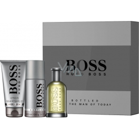 Hugo Boss Boss Nr.6 Flaschen Eau de Toilette für Männer 100 ml + Duschgel 150 ml + Deodorant Spray 150 ml, Geschenkset