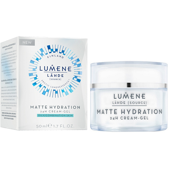 Lumene Source Matte 24 Stunden feuchtigkeitsspendende Mattierungsgelcreme 50 ml