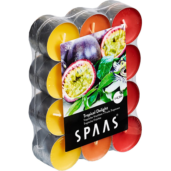 Spaas Tropical Delight - Tropisches Vergnügen duftet Teelichter 24 Stück
