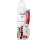 Dove Invisible Dry Antitranspirant Spray für Frauen 150 ml + Rasiermesser mit 3 Klingen, Duopack