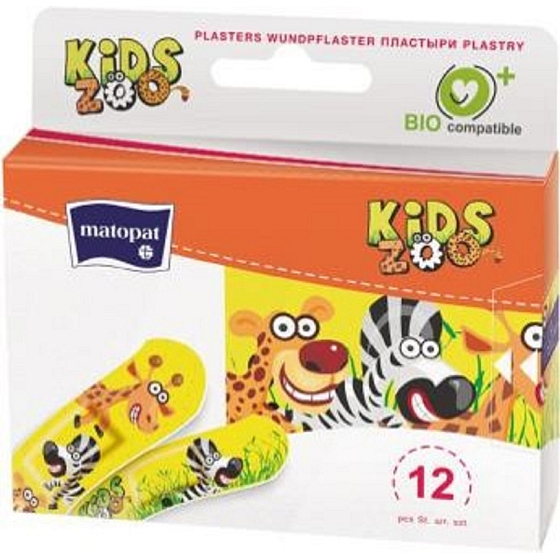 Matopat Kids Bunte Pflaster für Kinder 12 Stück