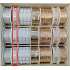 Nekupto Weihnachtsband, beige mit silbernem Stern 15 mm x 3 m YM 008 1 Stück