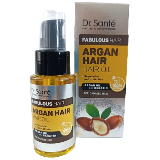 Dr. Santé Arganöl und Keratin Haaröl für geschädigtes Haar 50 ml