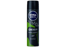 Nivea Men Deep Black Carbon Amazonia Antitranspirant Deodorant Spray für Männer 150 ml