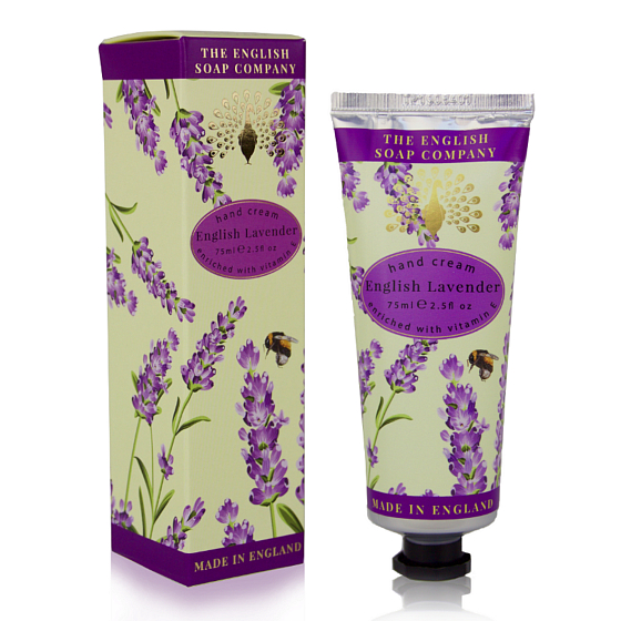 English Soap English Lavender Luxus-Handcreme mit Vitamin E und Bienenwachs 75 ml