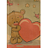 Nekupto Geschenk Kraftbeutel 37 x 28 x 10 cm Teddybär mit Herz 574 KHL