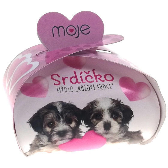 NeoCos Heart rosa Geschenkseife in einer Schachtel mit 35 g
