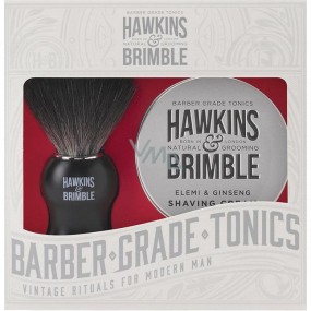 Hawkins & Brimble Men Rasierschaum 100 ml + Rasierpinsel, Kosmetikset für Herren
